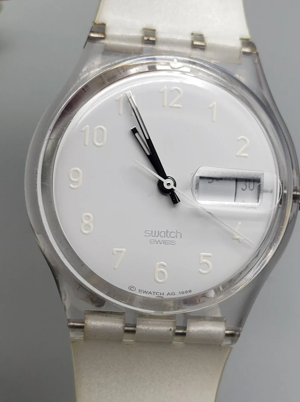Swatch originals snowcovered